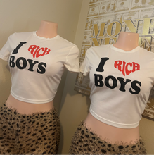 Load image into Gallery viewer, I love Rich Boy Crop “Top”
